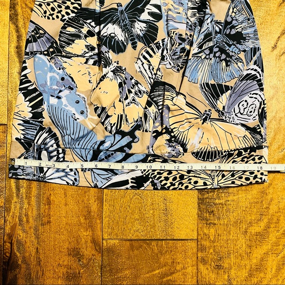 French Connection Mini Cotton Dress with Butterfly Details and Side Pockets - Picture 15 of 15